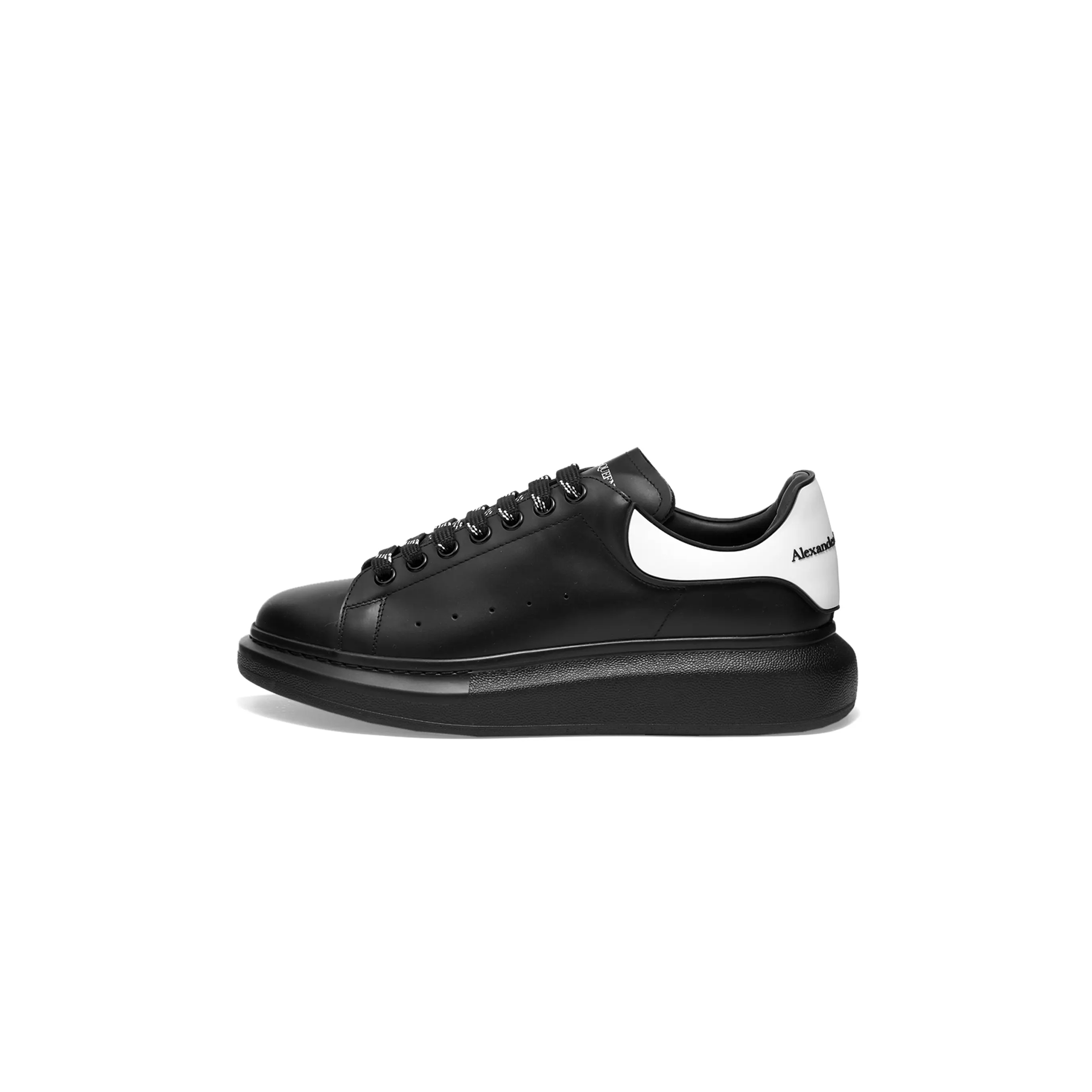 ALEXANDER MCQUEEN OVERSIZED RAISED-SOLE LEATHER TRAINERS 625156WHXMT1006